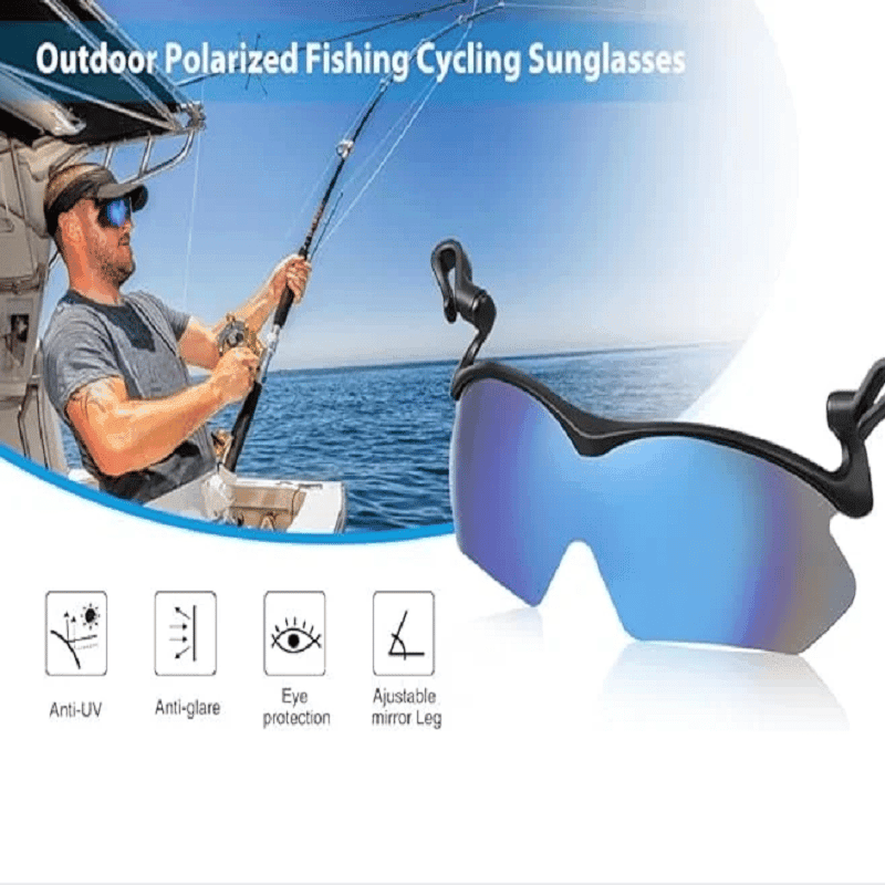 Hochklappbare UV-Schutz-Sonnenbrille zum Angeln, Reiten, Reisen