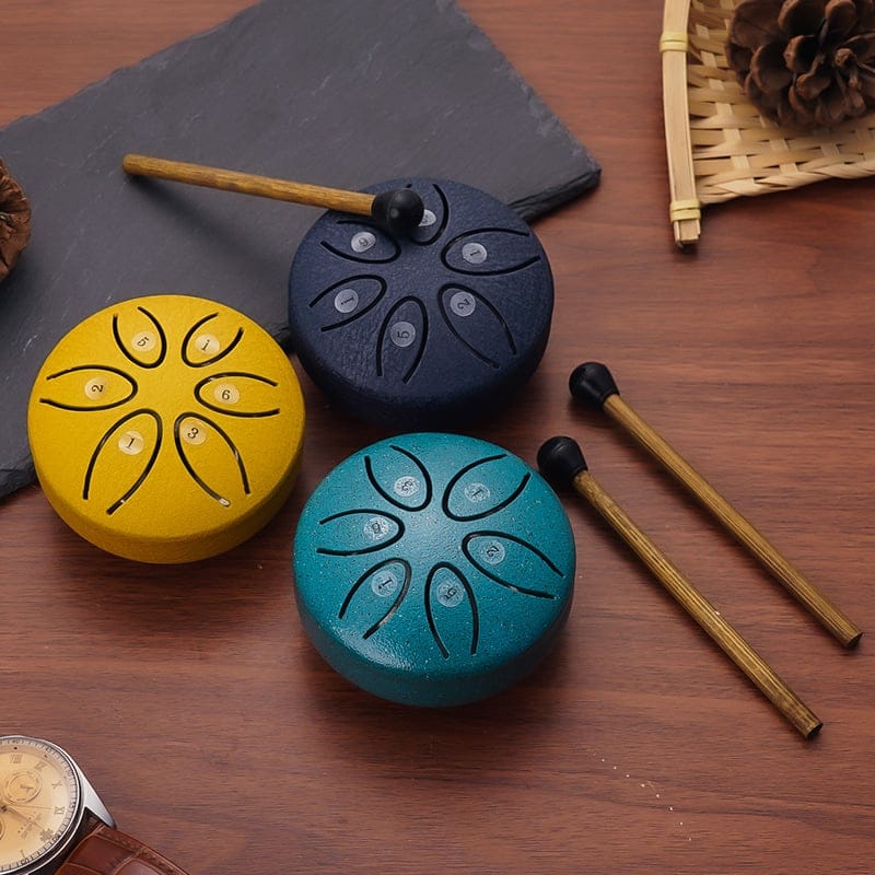 🎁 🎁BUDDHA STONES MINI STAHLZUNGENTROMMEL 3 ZOLL